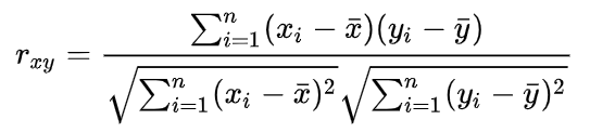 Pearson-correlation-formula