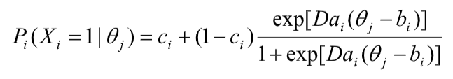 3PL irt equation