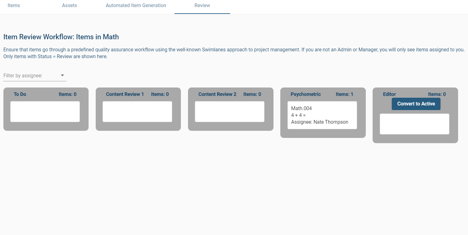 Item-review-kanban